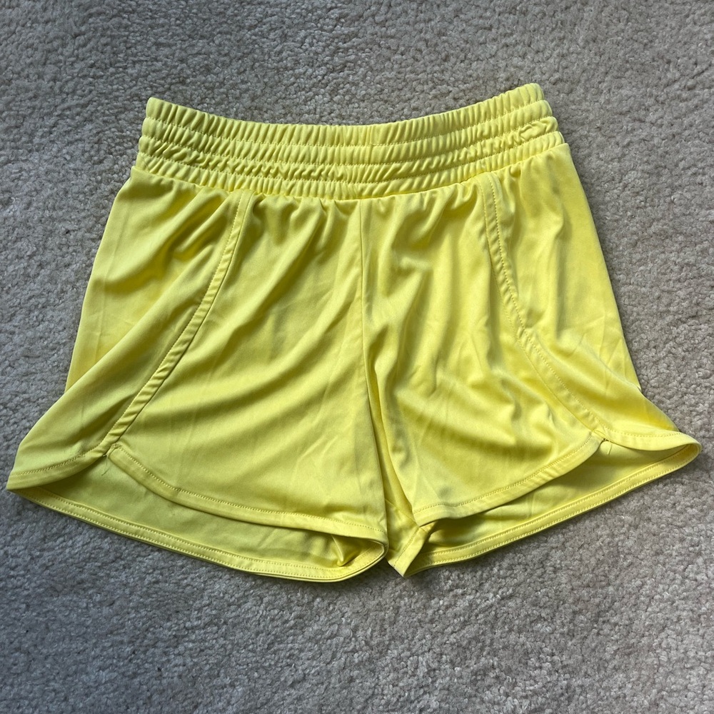 MTA Sport Kids Vibrant Yellow Athletic Shorts